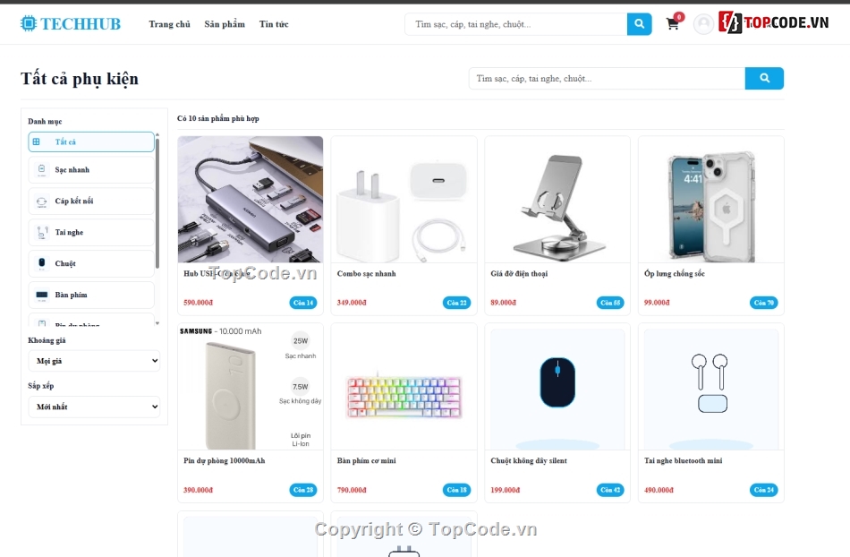 công nghệ,web bán phụ kiện,công nghệ web